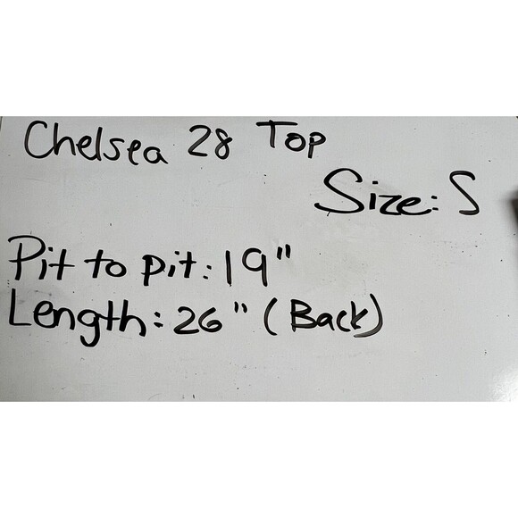 Chelsea28 Women's Sleeveless V-Neck Tank Red Black Size Small Hi Low - Picture 7 of 7